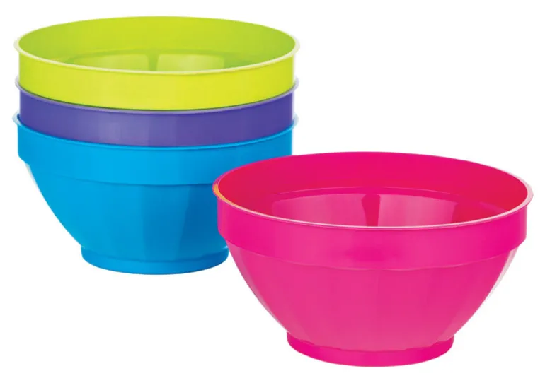 B and R Assorted Polyethylene Fluted Bowl 1 each (Pack of 36)