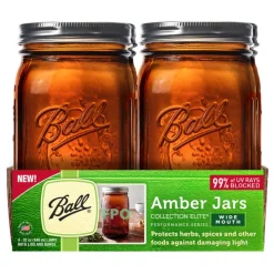 Ball Collection Elite Wide Mouth Canning Jar 32 oz. 4 pk (Pack of 4)