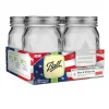 Ball Keepsake USA Stars and Stripes Regular Mouth Canning Jars 1 pt (Pack of 4)