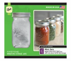 Ball Mini Mouth Storage Jar 4 oz. 4 pk (Pack of 6)