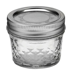 Ball Quilted Crystal Regular Mouth Jelly Jar 4 oz 12 pk