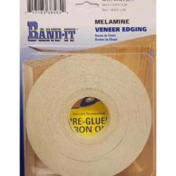 Band-It Peel-N-Stick White Birch Pre-Coated Glue Iron-On Melamine Edge Banding 3/4 W in. x 25 L ft.