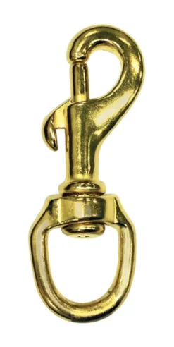 Baron 1-1/4 in. D X 4-7/8 in. L Polished Bronze Bolt Snap 38 lb