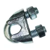 Baron Electrogalvanized Malleable Iron Base/Steel Wire Rope Clip