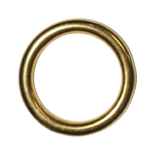 Baron Jumbo Polished Silver Solid Brass 2 in. L Ring 1 pk