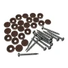 Barrette Outdoor Living No. 8 X 1.5 in. L Square Brown Coarse Screen Panel Fastener Kit 12 pk