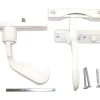 Barton Kramer Satin White Metal InSwing Latch 1 pk