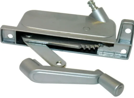 Barton Kramer Silver Aluminum Right Awning Window Operator For Keller/P.G.T. Windows