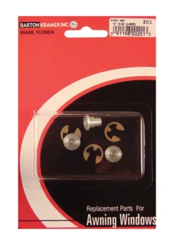 Barton Kramer Silver Aluminum Large Rivet And E Ring 0.3 in. H 3 pk