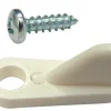 Barton Kramer White Nylon Screen Clip 1 pk