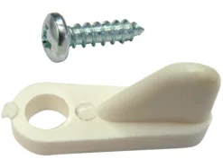 Barton Kramer White Nylon Screen Clip 1 pk