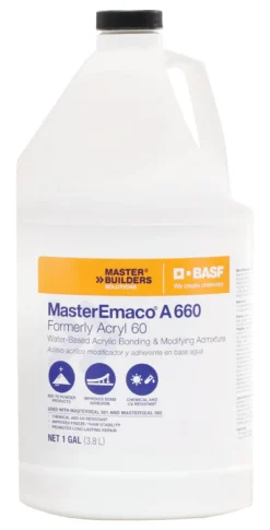 BASF MasterEmaco A660 White Indoor/Outdoor Bonding Primer 1 gal. (Pack of 4)