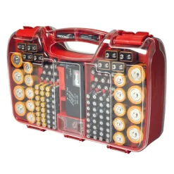 Battery Daddy Sleek and Compact Plastic Double Sided Storage System