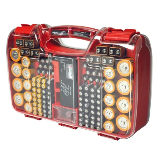 Battery Daddy Sleek and Compact Plastic Double Sided Storage System