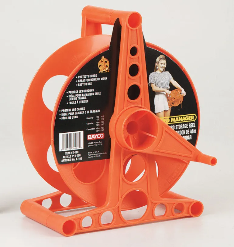 Bayco 150 ft. L Plastic Cord Reel