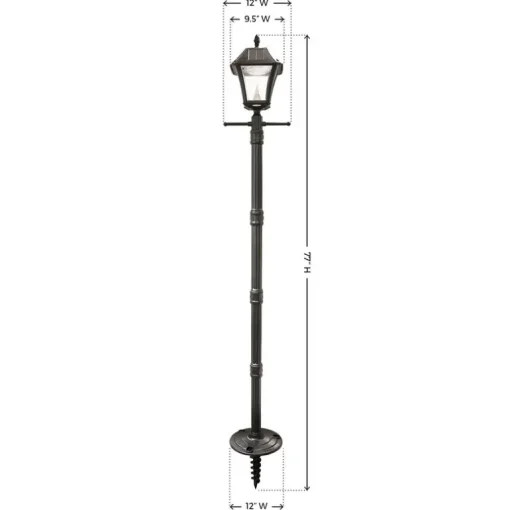 Baytown Lantern&Post Blk