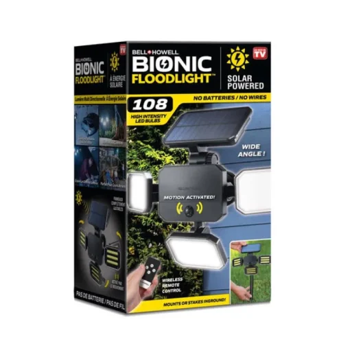 Bell & Howell Bionic Solar Powered 5 W LED Floodlight 1 pk