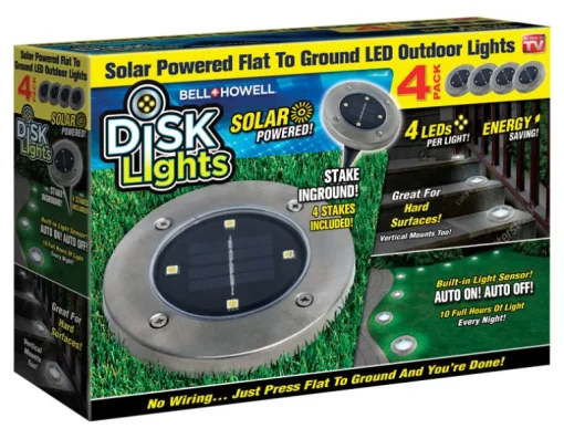 Bell & Howell Solar Powered 80 W LED Decorative Lights 4 pk