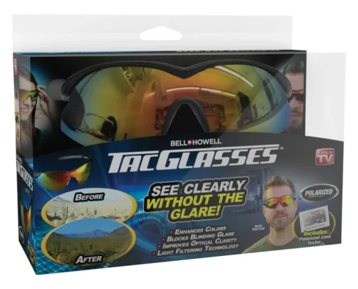 Bell and Howell Visual Clarity Polarized Lens/PP/Rubber As Seen On TV Tac Theme Glasses