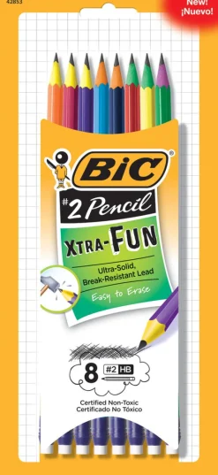 Bic PGEP81-A-BLK #2 Pencils Xtra-Fun 8 Count