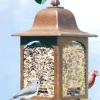 Birdscapes 367 5 Lb Capacity Rustic Brown Lantern Bird Feeder
