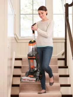 Bissell ProHeat 2X Revolution Bagless Carpet Cleaner 6.8 amps Standard Orange