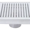 B&K 2 in. D Nickel Square Shower Drain