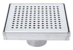 B&K 2 in. D Nickel Square Shower Drain