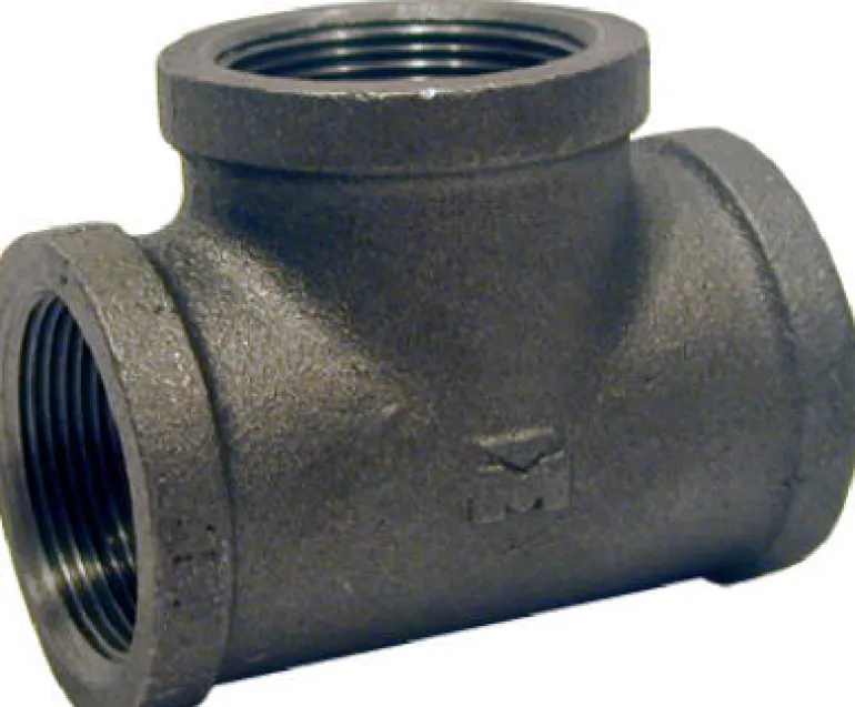 Bk Products 3/8 In. Fpt X 3/8 In. Dia. Fpt Black Malleable Iron Tee