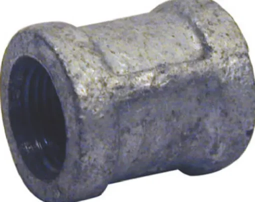 BK Products 1/2 in. FPT x 1/2 in. Dia. FPT Galvanized Malleable Iron Coupling
