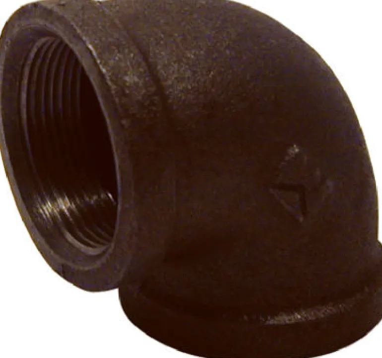BK Products 1/4 in. FPT x 1/4 in. Dia. FPT Black Malleable Iron Elbow