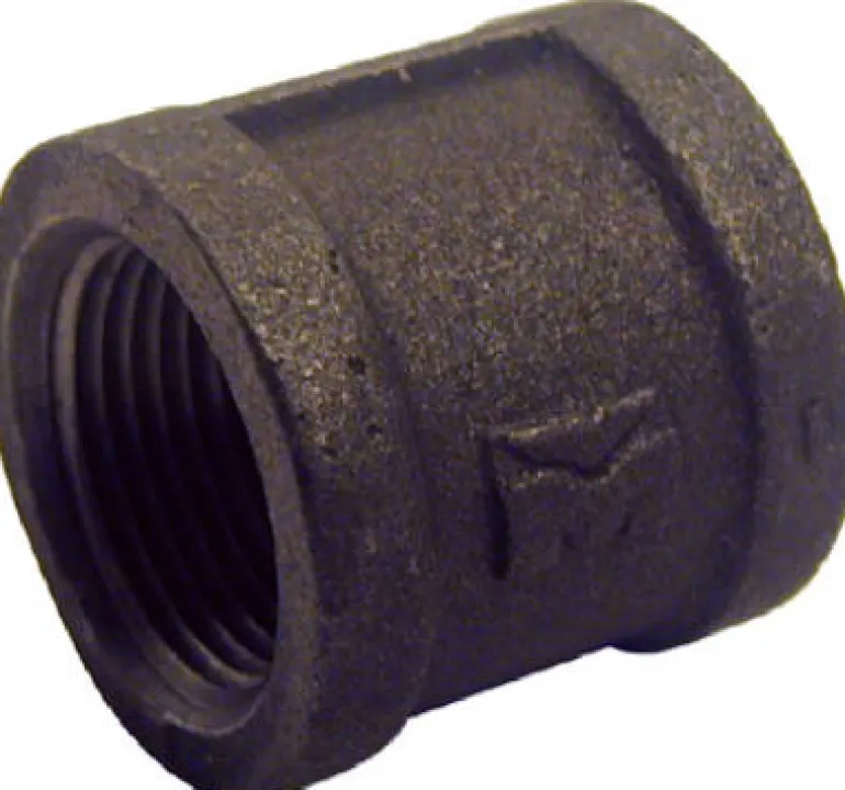 BK Products 1/2 in. FPT x 1/2 in. Dia. FPT Black Malleable Iron Coupling (Pack of 5)