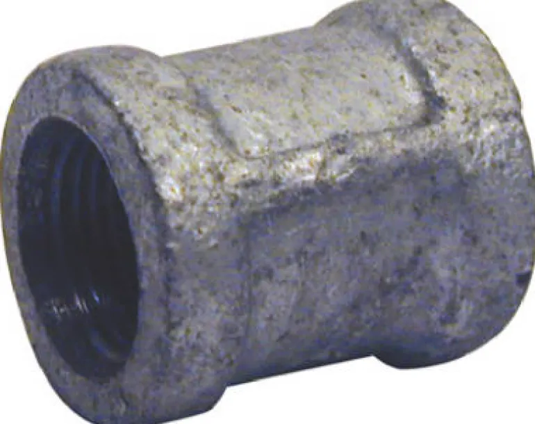 BK Products 3/8 in. FPT x 3/8 in. Dia. FPT Galvanized Malleable Iron Coupling (Pack of 5)