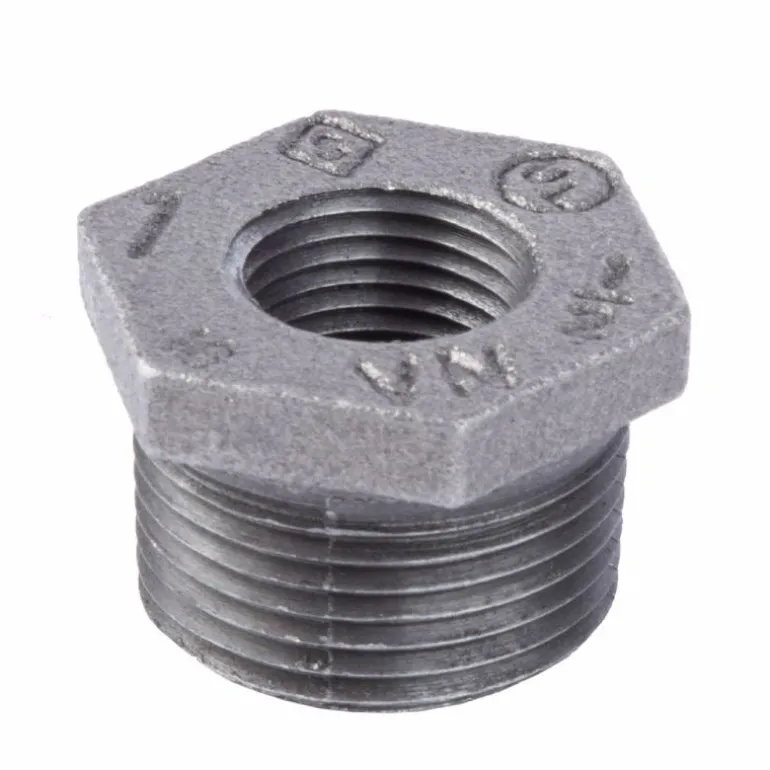 Bk Products 1 In. Mpt X 1/2 In. Dia. Fpt Black Malleable Iron Hex Bushing