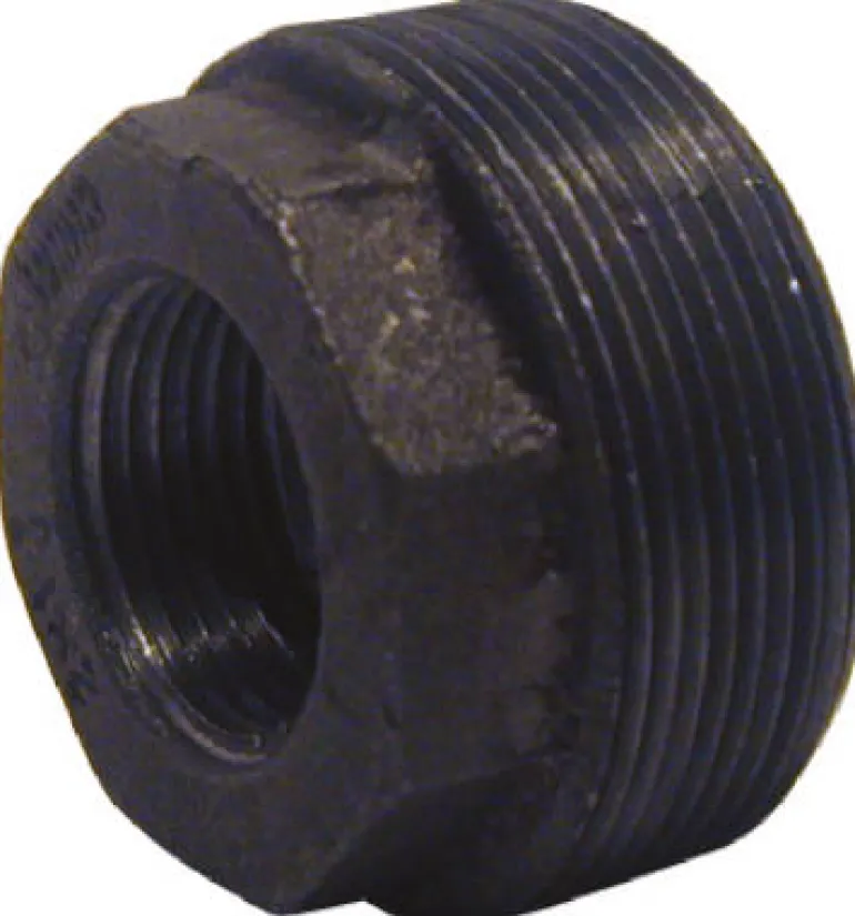 Bk Products 1 In. Mpt X 1/2 In. Dia. Fpt Black Malleable Iron Hex Bushing