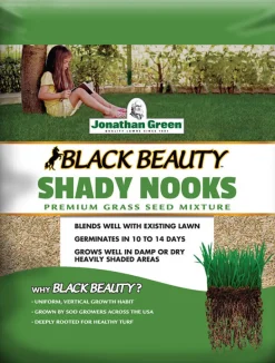 Black Beauty® Shady Nooks Grass Seed 25 Lb