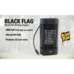Black Flag Outdoor Plug-In Bug Zapper Insect Killer 1/2 Acre Coverage 2000V 20W