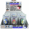 Blazing LEDz 180 lumens Assorted LED COB LED Head Lamp AAA Battery (Pack of 12)