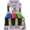 Blazing LEDz 3W Triangle 240 lumens Assorted LED COB Flashlight AA Battery (Pack of 12)
