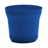 Bloem 10 in. Dia. Polyresin Saturn Planter Deep Sea
