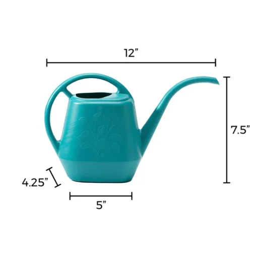 Bloem Aqua Rite Bermuda Teal 56 oz Plastic Watering Can