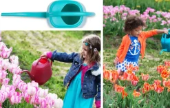 Bloem Aqua Rite Blue 56 oz. Plastic Watering Can