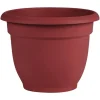 Bloem Ariana 10.25 in. H X 13 in. W X 12 in. D Plastic Traditional Planter Burnt Red
