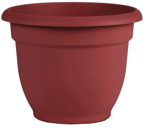 Bloem Ariana 10.25 in. H X 13 in. W X 12 in. D Plastic Traditional Planter Burnt Red