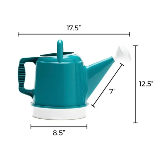 Bloem Deluxe Bermuda Teal 2.5 gal Plastic Watering Can
