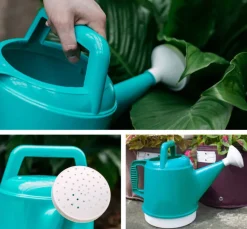 Bloem Deluxe Earthly Yellow 2.5 gal. Plastic Watering Can