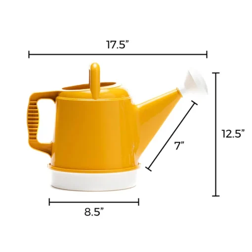 Bloem Deluxe Earthly Yellow 2.5 gal. Plastic Watering Can