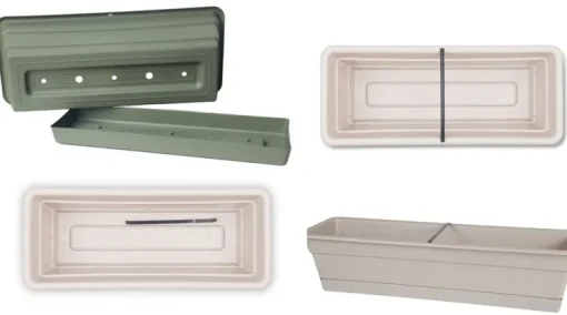 Bloem Dura Cotta 5.75 in. H X 24 in. W X 7.5 in. D Plastic Window Box Terra Cotta