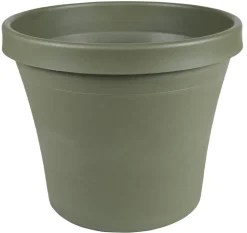 Bloem Terra 12.75 in. H X 15 in. W Resin Traditional Planter Living Green