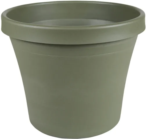 Bloem Terra 12.75 in. H X 15 in. W Resin Traditional Planter Living Green